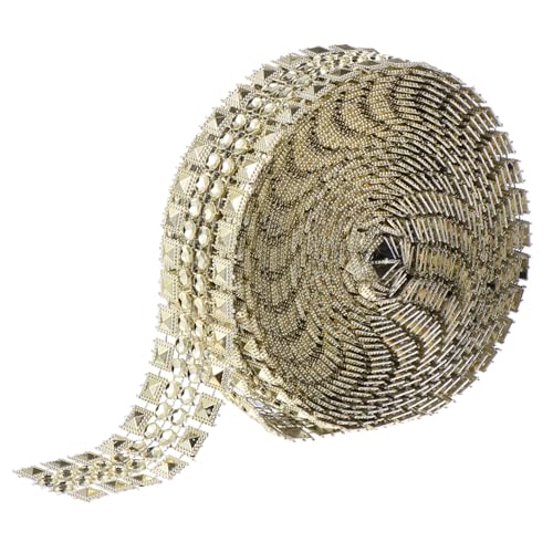 KAILIKETIY 1Rolle Rhinestone Dekorband Yards Glitzerndes Spitzenband für DIY Handwerk Selbstklebend und Vielseitig Einsetzbar für Hochzeits und Partydekoration KAILIKETIY 1Rolle Rhinestone Dekorband Yards Glitzerndes Spitzenband für DIY Handwerk Selbstklebend und Vielseitig Einsetzbar für Hochzeits und Partydekoration von KAILIKETIY