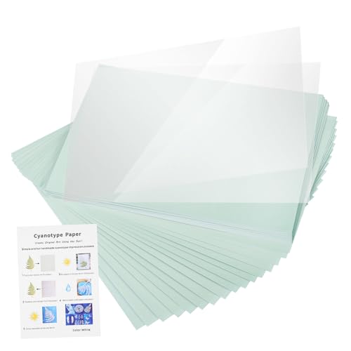 KAILIKETIY 1Satz Cyanotype Papier DIY Druckpapier für Sonnenaktivierte Kunstprojekte Vielseitig Einsetzbar für Zeichnungen und Handgefertigte Einfach der Anwendung von KAILIKETIY