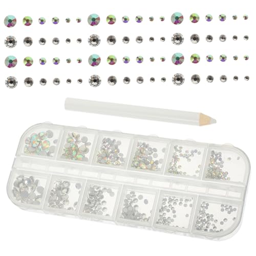 KAILIKETIY 1Satz Flachrücken Nagel Charms Strasssteine mit Pickup Stift für Nagelkunst Glitzer Dekoration für Nägel Handwerk Gesicht und Mehr KAILIKETIY 1Satz Flachrücken Nagel Charms Strasssteine mit Pickup Stift für Nagelkunst Glitzer Dekoration für Nägel Handwerk Gesicht und Mehr von KAILIKETIY