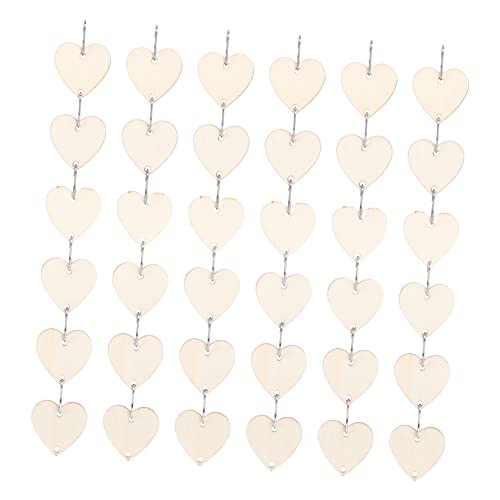 KAILIKETIY 1Satz Holzausschnitte Dekore DIY Herzen Anhänger Hochwertigem Holz für Hochzeit Garten Deko und Kreative Bastelprojekte von KAILIKETIY
