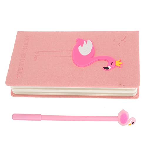 KAILIKETIY 1Satz Kawaii Notizbuch mit Flamingo Tragbarer Notizblock aus Hochwertigem für Büro Schule und Reisen für Notizen und Tagebuchführung von KAILIKETIY