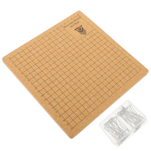 KAILIKETIY 1Satz Kork Makramee Brett mit T Stiften Tragbares DIY Knoting Board für Schmuck Handarbeiten und Bürobedarf Hochwertigem Korkmaterial von KAILIKETIY