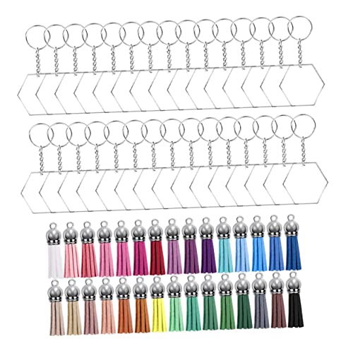 KAILIKETIY 1Satz Schlüsselbundanhänger Acryl Teilig DIY Schmuck Handgefertigte Anhänger für Bastelprojekte Langlebige Materialien für Erwachsene von KAILIKETIY
