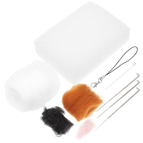 KAILIKETIY 1Satz Tragbares Nadelfilzset für Anfänger DIY Bastelkit für Katzen Hochwertigem Material Werkzeug und Handyanhänger für Kreative Projekte und von KAILIKETIY