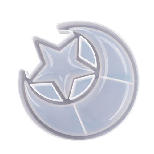 KAILIKETIY 1Stück Gießform für DIY Projekte Stern und Halbmond Aufbewahrungsschalen Flexible und Transparente Silikonform für Kreative Bastelarbeiten und Einfache KAILIKETIY 1Stück Gießform für DIY Projekte Stern und Halbmond Aufbewahrungsschalen Flexible und Transparente Silikonform für Kreative Bastelarbeiten und Einfache von KAILIKETIY