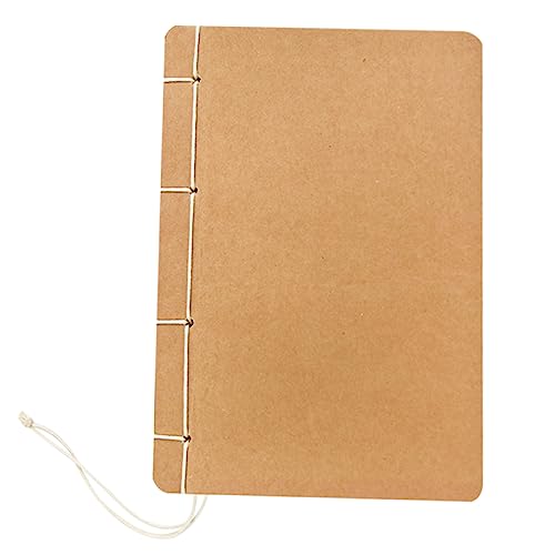 KAILIKETIY 1Stück Handgemachtes Notizbuch aus Retro Kraftpapier Leeres Design für Kreatives DIY für Schule und Büro Hochwertige für Persönliche Notizen und Skizzen von KAILIKETIY