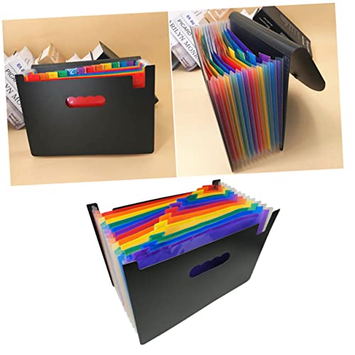 KAILIKETIY 1Stück Multilayer Dateiordner mit Schnalle Fächer Erweiterbarer Dokumenteninhaber im Regenbogenmuster für Büro Schule und Zuhause KAILIKETIY 1Stück Multilayer Dateiordner mit Schnalle Fächer Erweiterbarer Dokumenteninhaber im Regenbogenmuster für Büro Schule und Zuhause von KAILIKETIY