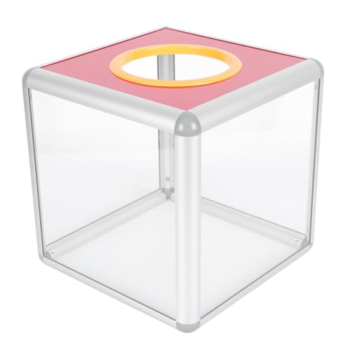 KAILIKETIY 1Stück Transparente Lotteriebox Sicherheitsverschluss Spendenbox für Gewinnspiele Abstimmungen und Veranstaltungen und Leicht zu Transportieren von KAILIKETIY
