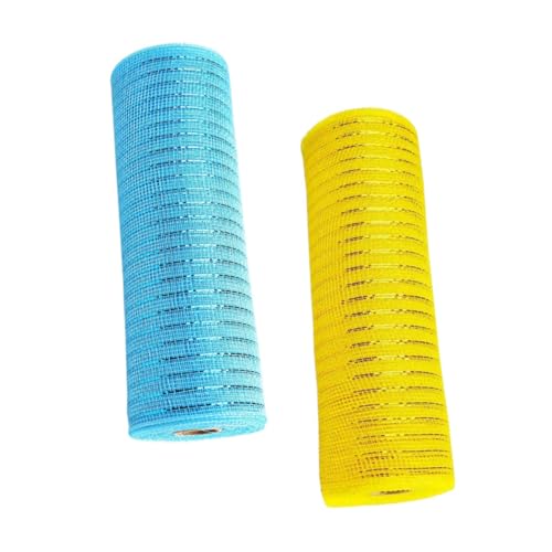 KAILIKETIY 2 Rollen Osterdeko Netz Osterband Für Die Frühlingskranzherstellung Poly Netzband Metallfolien Netzband Osternetzband Ostertags Dekorationen Aus Kunststoff KAILIKETIY 2 Rollen Osterdeko Netz Osterband Für Die Frühlingskranzherstellung Poly Netzband Metallfolien Netzband Osternetzband Ostertags Dekorationen Aus Kunststoff von KAILIKETIY