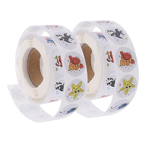 KAILIKETIY 2 Rollen Schulpreise Ornament Aufkleber Für Klassenzimmer Belohnungs Lebensmitteletiketten Schulbedarf Ästhetische Kupferplatten Aufkleber von KAILIKETIY