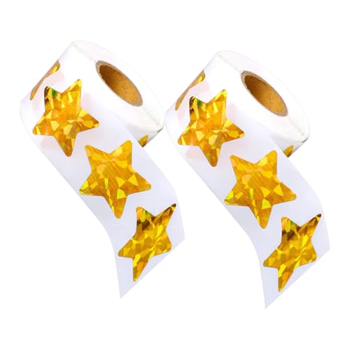 KAILIKETIY 2 Rollen Stern Aufkleber Selbstklebende Geschenketiketten für Hochzeit Verpackung Briefbedarf Leicht Abziehbare Siegelsticker für Geschenke Geburtstagsfeiern und Partys KAILIKETIY 2 Rollen Stern Aufkleber Selbstklebende Geschenketiketten für Hochzeit Verpackung Briefbedarf Leicht Abziehbare Siegelsticker für Geschenke Geburtstagsfeiern und Partys von KAILIKETIY