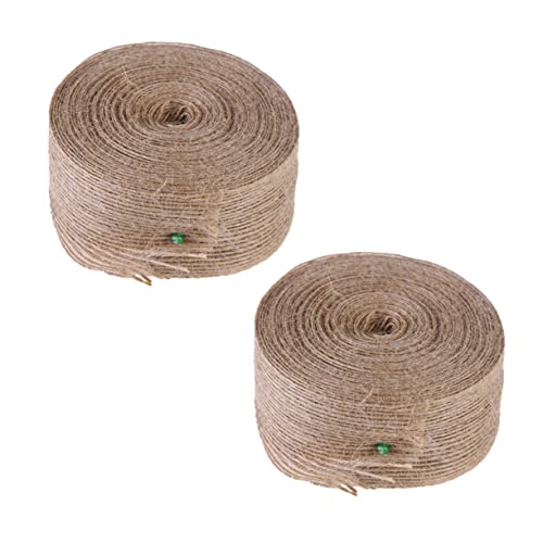KAILIKETIY 2 STÜCK Jute Bastelbänder Natürlichem Dekorative Schnur für DIY Projekte Gartenarbeit Hochzeiten und Bastelarbeiten Hellbraun KAILIKETIY 2 STÜCK Jute Bastelbänder Natürlichem Dekorative Schnur für DIY Projekte Gartenarbeit Hochzeiten und Bastelarbeiten Hellbraun von KAILIKETIY