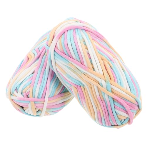KAILIKETIY 2 Stück Bunte Baumwoll Strickwolle Weiches Mehrfarbiges Garn mit Farbverlauf Flauschig und Vielseitig für Häkeln Stricken DIY Projekte Modisch und Angenehm für Empfindliche Haut KAILIKETIY 2 Stück Bunte Baumwoll Strickwolle Weiches Mehrfarbiges Garn mit Farbverlauf Flauschig und Vielseitig für Häkeln Stricken DIY Projekte Modisch und Angenehm für Empfindliche Haut von KAILIKETIY