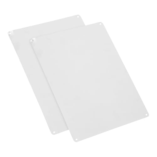 KAILIKETIY 2 Stück Leere Aluminiumschilder Wetterfeste Blanko für Innen und Außenbereich Personalisierbare Schilder zur Individuellen Gestaltung von KAILIKETIY