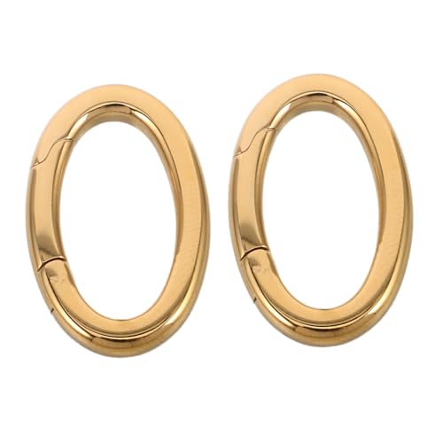 KAILIKETIY 2 Stück Schmuck-federverschlüsse: Ovaler Verschluss Aus Edelstahl, Karabiner, Feder, Ovale Ringe, Verbinder Für Die Herstellung Von Halsketten, Armbändern, Taschen Und KAILIKETIY 2 Stück Schmuck-federverschlüsse: Ovaler Verschluss Aus Edelstahl, Karabiner, Feder, Ovale Ringe, Verbinder Für Die Herstellung Von Halsketten, Armbändern, Taschen Und von KAILIKETIY