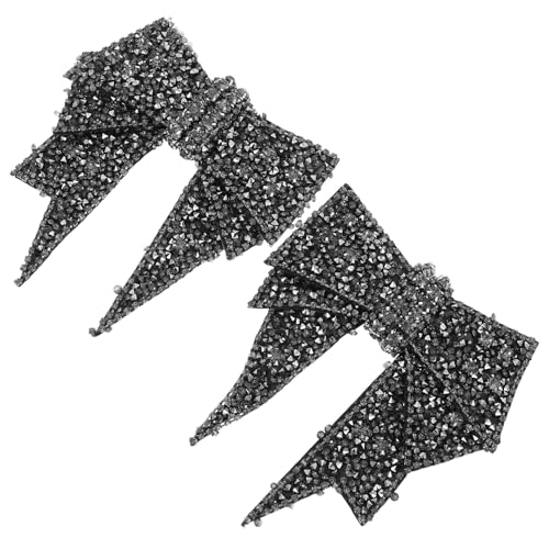 KAILIKETIY 2 Stück Strass Schleifen Schuhanhänger für Schuhe Abnehmbare DIY Schuhdeko Stilvolle Schleifen Verzierungen für Alltag Party Festliche Anlässe von KAILIKETIY