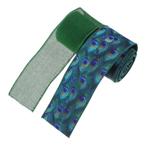 KAILIKETIY 2 Stück Teiliges Set Grüne Drahtkantenband mit Pfauenmuster Breit Formbares Dekoband für Hochzeit Frühlingsblumen Kränze Diy Girlanden und Festliche Herbst und KAILIKETIY 2 Stück Teiliges Set Grüne Drahtkantenband mit Pfauenmuster Breit Formbares Dekoband für Hochzeit Frühlingsblumen Kränze Diy Girlanden und Festliche Herbst und von KAILIKETIY