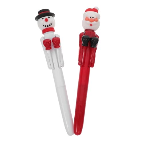 KAILIKETIY 2 Stück Weihnachts Kugelschreiber mit Boxenden Weihnachtsmann und Schneemann Kreative Schreibgeräte für Schule Büro und Festlichkeiten Weihnachtsgeschenk für Kollegen KAILIKETIY 2 Stück Weihnachts Kugelschreiber mit Boxenden Weihnachtsmann und Schneemann Kreative Schreibgeräte für Schule Büro und Festlichkeiten Weihnachtsgeschenk für Kollegen von KAILIKETIY