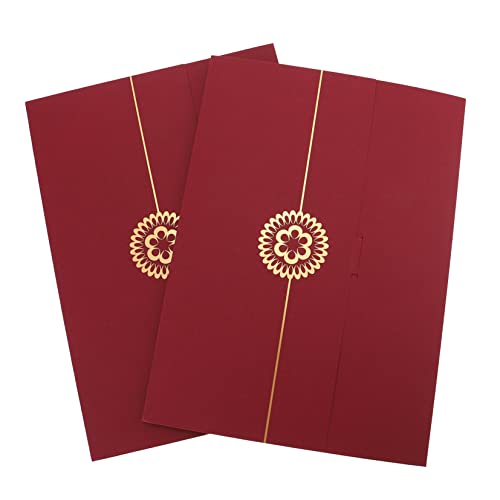 KAILIKETIY 2 Stück Zertifikatshülle dokumentenmappe mappen Zeugnisumschlag Dokumentenhalter Gruß Zertifikatsinhaber vertikal Urkundenumschlag aus Papier Papier-Award-Cover Papierstau von KAILIKETIY