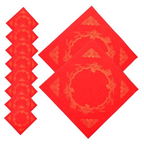 KAILIKETIY 20 Blatt Blank Fu Charakter Red Xuan Papier Für Traditionelle Chinesische Frühlingsfestival -couplets Und Hochzeitsdekorationen KAILIKETIY 20 Blatt Blank Fu Charakter Red Xuan Papier Für Traditionelle Chinesische Frühlingsfestival -couplets Und Hochzeitsdekorationen von KAILIKETIY