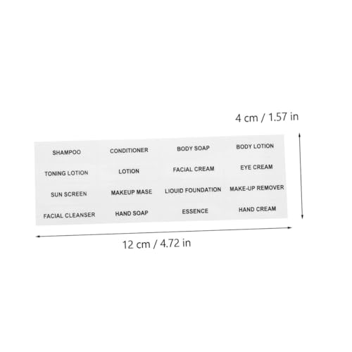 KAILIKETIY 20 Blatt Selbstklebende Kosmetiketiketten Transparent Wasserfest Aufkleber für Reise und Umfüllflaschen Shampoo Spender Flaschenbeschriftung für Hautpflegeprodukte Badezimmer KAILIKETIY 20 Blatt Selbstklebende Kosmetiketiketten Transparent Wasserfest Aufkleber für Reise und Umfüllflaschen Shampoo Spender Flaschenbeschriftung für Hautpflegeprodukte Badezimmer von KAILIKETIY