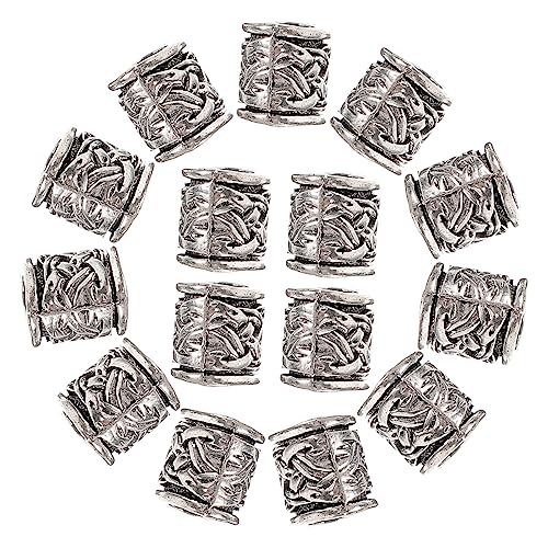 KAILIKETIY 20 Stück Bartperlen für Männer Abstandshalter zur Schmuckherstellung Zinklegierung Retro Farben für Armbänder und KAILIKETIY 20 Stück Bartperlen für Männer Abstandshalter zur Schmuckherstellung Zinklegierung Retro Farben für Armbänder und von KAILIKETIY