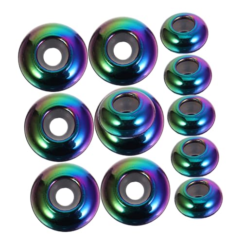KAILIKETIY 20 Stück Bunte Metallperlen für Diy Armband Schmuckherstellung Langlebig und Faderesistent für Kreative Bastelprojekte von KAILIKETIY