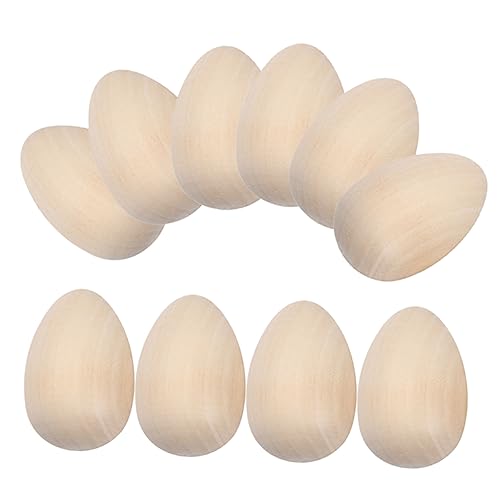 KAILIKETIY 20 Stück Holz Eier für Ostern Unvollendete Dekorations Eier zum Bemalen und Basteln für Diy Projekte und Osterfeiern von KAILIKETIY