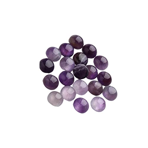 KAILIKETIY 20 Stück Lila Cabochons Flachboden Edelstein Aufkleber für Schmuckdesign Diy Handwerk und Dekoration Geeignet für Ohrringe Uhren und Mehr von KAILIKETIY