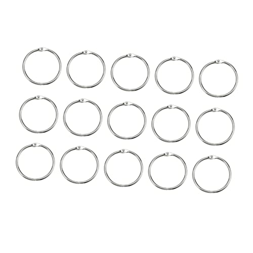 KAILIKETIY 20 Stück Metall Buchbinderinge Innen Nickelbeschichtet Rostfrei Vielseitig für Loseblattsammlung Foto und Papierhalter Einfaches Öffnen und Schließen Schlüsselring Ersatz Silber KAILIKETIY 20 Stück Metall Buchbinderinge Innen Nickelbeschichtet Rostfrei Vielseitig für Loseblattsammlung Foto und Papierhalter Einfaches Öffnen und Schließen Schlüsselring Ersatz Silber von KAILIKETIY