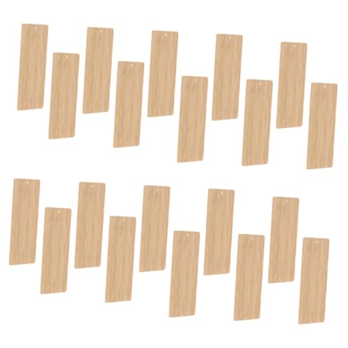 KAILIKETIY 20 Stück Teiliges Bambus Lesezeichen Blanko mit DIY Bastelmaterial für Personalisierte Geschenkanhänger Nachhaltige Buchzeichen zum Bemalen und Dekorieren Sicher Abgerundete KAILIKETIY 20 Stück Teiliges Bambus Lesezeichen Blanko mit DIY Bastelmaterial für Personalisierte Geschenkanhänger Nachhaltige Buchzeichen zum Bemalen und Dekorieren Sicher Abgerundete von KAILIKETIY