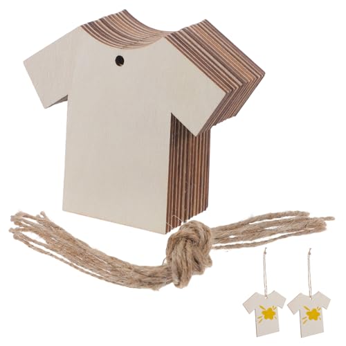 KAILIKETIY 20 Stück Unlackierte Etiketten mit Löchern und Schnur für Diy Projekte Geschenkanhänger Dekoration und Etikettierung KAILIKETIY 20 Stück Unlackierte Etiketten mit Löchern und Schnur für Diy Projekte Geschenkanhänger Dekoration und Etikettierung von KAILIKETIY