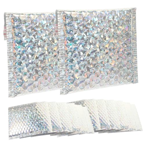 KAILIKETIY 20 Stück Wasserdichte Versandtaschen aus Aluminiumfolie Reißfeste und Selbstklebende Umschläge für Bekleidung und für Shirts Decken und Schals von KAILIKETIY