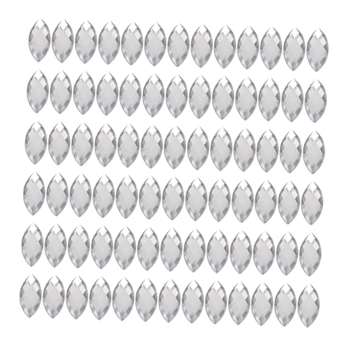 KAILIKETIY 200 Stück Acryl Drills Eye Shaped Diamond Dekoration Zubehör für DIY Kleidung Glänzende Strasssteine Farbenfrohe Einfach zu Verwenden für Handwerksprojekte von KAILIKETIY