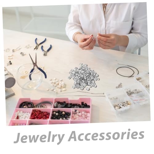 KAILIKETIY 200 Stück Edelstahl Perlenkappen Domförmig Schmuckzubehör Beads Caps für DIY Armbänder Halsketten Basteln Handgemachte Schmuckherstellung von KAILIKETIY