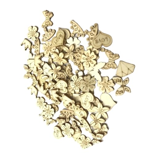 KAILIKETIY 200 Stück Holzscheiben Krone Blume Herz DIY Holzstückchen Bastelmaterial Holz Dekoration Unregelmäßige Formen für Kreative Handarbeiten KAILIKETIY 200 Stück Holzscheiben Krone Blume Herz DIY Holzstückchen Bastelmaterial Holz Dekoration Unregelmäßige Formen für Kreative Handarbeiten von KAILIKETIY