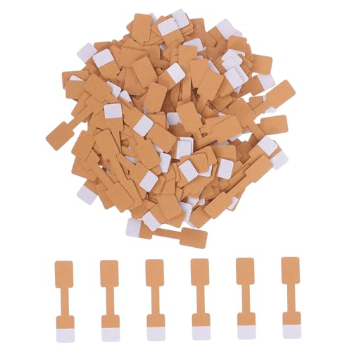 KAILIKETIY 200 Stück Selbstklebende Schmuck Etiketten aus Braunem Kraftpapier Rechteckige Preisschilder mit Blanko Fläche für Halsketten Ringe Armbänder Vielseitig Beschriftbar und Langlebig KAILIKETIY 200 Stück Selbstklebende Schmuck Etiketten aus Braunem Kraftpapier Rechteckige Preisschilder mit Blanko Fläche für Halsketten Ringe Armbänder Vielseitig Beschriftbar und Langlebig von KAILIKETIY
