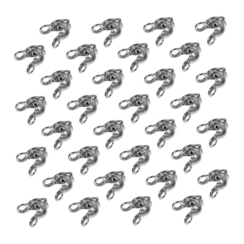 KAILIKETIY 200Stücke DIY und Armbandschnallen Doppelte Kopfverschlüsse Silberfarbene Verbindungselemente für Schmuckherstellung für Bastelprojekte von KAILIKETIY