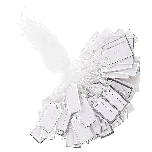 KAILIKETIY 200Stücke Preisschilder für Schmuck und Kleidung mit Schnur Beschreibbare Hängeetiketten für Einzelhandel Langlebig Einfach zu Verwenden für Preisanzeigen KAILIKETIY 200Stücke Preisschilder für Schmuck und Kleidung mit Schnur Beschreibbare Hängeetiketten für Einzelhandel Langlebig Einfach zu Verwenden für Preisanzeigen von KAILIKETIY