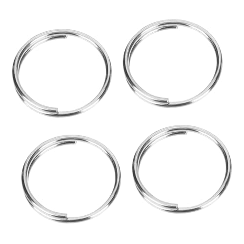 KAILIKETIY 200Stücke Schlüsselkettenringe Runde Ringe für Schmuckherstellung DIY Projekte und Schlüsselanhänger und Langlebig für Verbindungselemente von KAILIKETIY