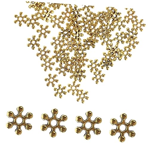 KAILIKETIY 200Stücke Schmuckperlen DIY Abstandshalter für Armbänder Goldene Beads für Romantische von KAILIKETIY