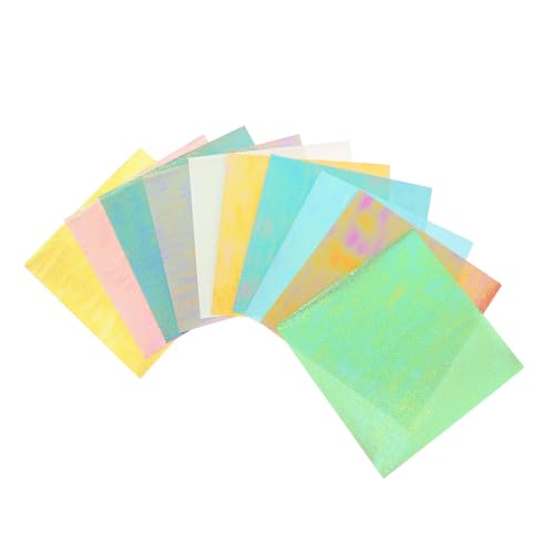 KAILIKETIY 20Blätter Glitzerndes Origami Papier Perlmuttartiges Bastelpapier für Kraniche für Erwachsene DIY Projekte Scrapbooking und Kreative Kunstwerke von KAILIKETIY
