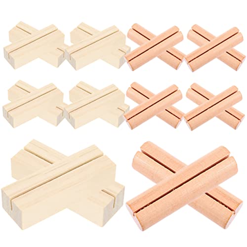 KAILIKETIY 20Stücke Holz Kartenhalter für Tischdekoration Halter für Restaurant Hochzeit Büro Zuhause Stabiler Inhaber für Menükarten Notizen aus Hochwertigem von KAILIKETIY
