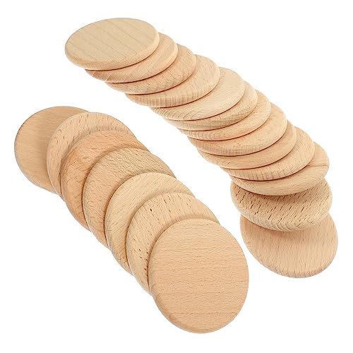 KAILIKETIY 20Stücke Naturholzscheiben Unbearbeitet Rund Holz Ausschnitte für DIY und Bastelprojekte Kunstwerke und Festliche Anlässe KAILIKETIY 20Stücke Naturholzscheiben Unbearbeitet Rund Holz Ausschnitte für DIY und Bastelprojekte Kunstwerke und Festliche Anlässe von KAILIKETIY
