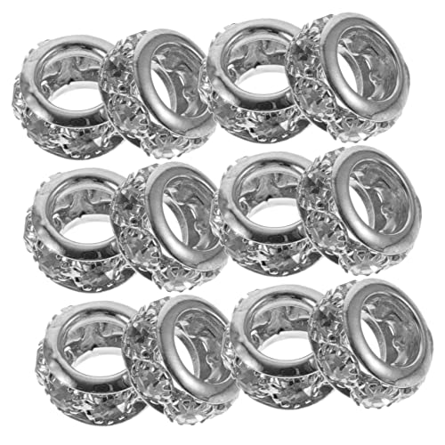 KAILIKETIY 20Stücke Rondelle Abstandshalterperlen für DIY Schmuckzubehör Glatte Oberfläche Eingelegte Perlen für Armbänder und Kreative Handwerksprojekte von KAILIKETIY