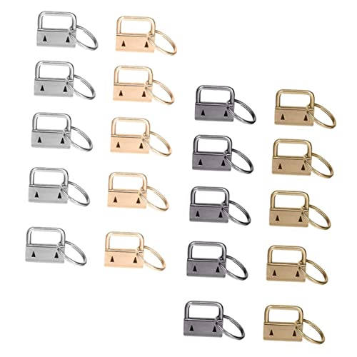 KAILIKETIY 20Stücke Schlüsselring Hardware Kette Armband Zubehör für DIY Handwerk Robuste Clips Gunmetal Antikgrün für Taschen von KAILIKETIY