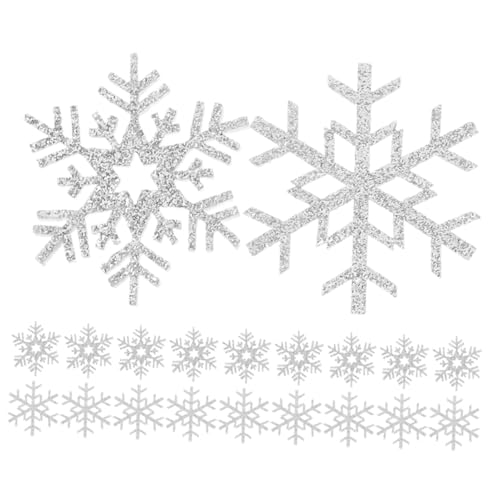KAILIKETIY 20Stücke Schneeflocken Applikationen für DIY Bastelprojekte zum Aufnähen Kleidung und Winterliche Dekoration für Reparatur und Kreative Gestaltung KAILIKETIY 20Stücke Schneeflocken Applikationen für DIY Bastelprojekte zum Aufnähen Kleidung und Winterliche Dekoration für Reparatur und Kreative Gestaltung von KAILIKETIY