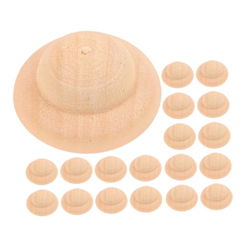 KAILIKETIY 20pcs Unvollendete Hölzerne Peg Dolls Hut DIY Malen Dull Cap Kreatives Holzhandwerk Für Kinder Leere Holzstiftpuppenhüte Handwerk Handwerksangebot KAILIKETIY 20pcs Unvollendete Hölzerne Peg Dolls Hut DIY Malen Dull Cap Kreatives Holzhandwerk Für Kinder Leere Holzstiftpuppenhüte Handwerk Handwerksangebot von KAILIKETIY