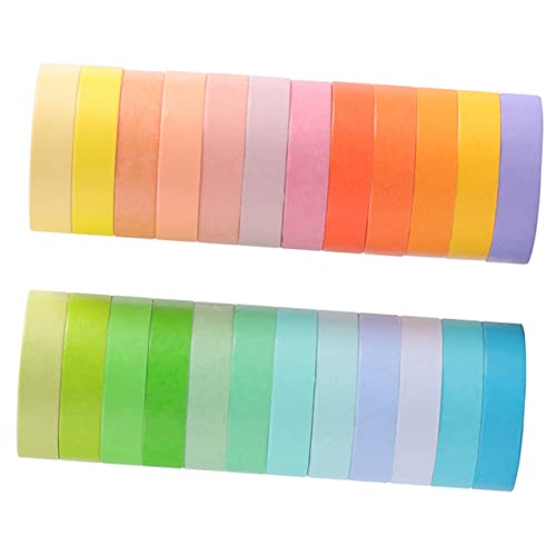 KAILIKETIY 24 Rollen Teiliges Washi Tape Bunte Klebebänder in Pastellfarben Selbstklebende DIY Bastelrollen für Scrapbooking Journal Geschenkdekoration Kinderfreundlich Vielseitig Einsetzbar KAILIKETIY 24 Rollen Teiliges Washi Tape Bunte Klebebänder in Pastellfarben Selbstklebende DIY Bastelrollen für Scrapbooking Journal Geschenkdekoration Kinderfreundlich Vielseitig Einsetzbar von KAILIKETIY