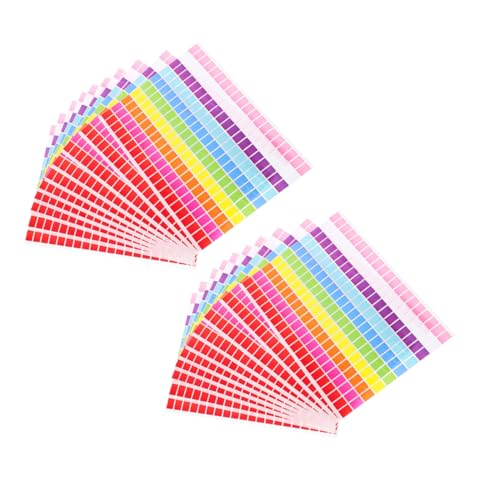 KAILIKETIY 25Blatt Farbige Rechteckige Etiketten Selbstklebende Organisationsaufkleber für Schule Büro Farben für Sortierung Datei Inventar Kunst Projekte KAILIKETIY 25Blatt Farbige Rechteckige Etiketten Selbstklebende Organisationsaufkleber für Schule Büro Farben für Sortierung Datei Inventar Kunst Projekte von KAILIKETIY